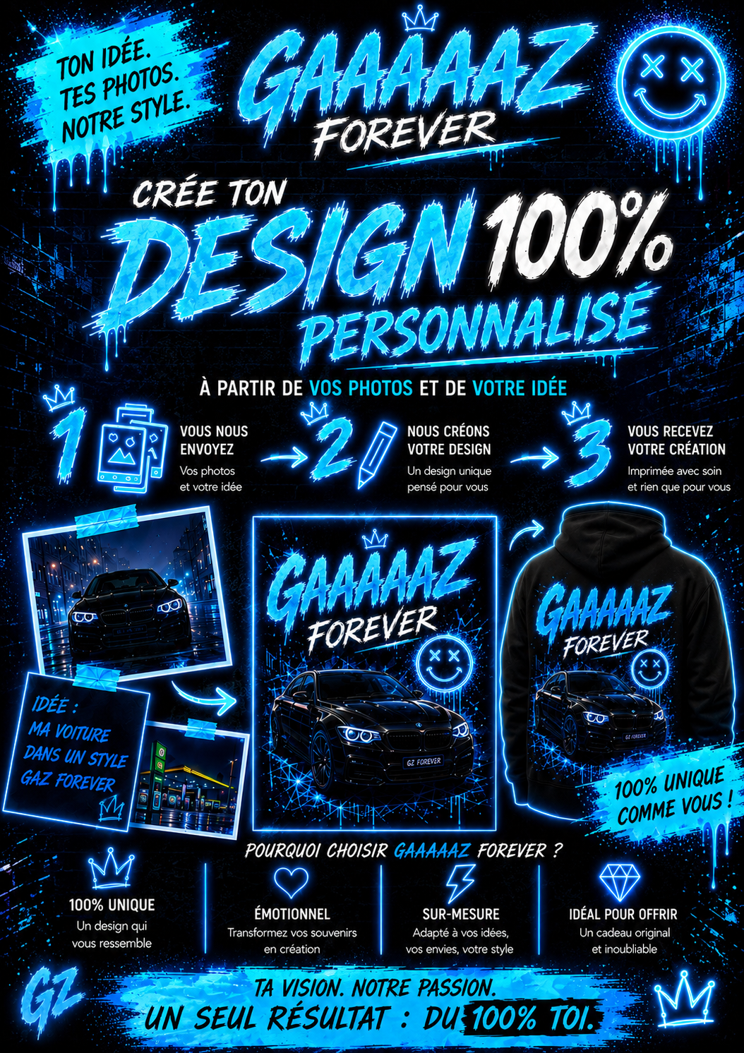 création design 100% Unique By GAAAAAZ Forever