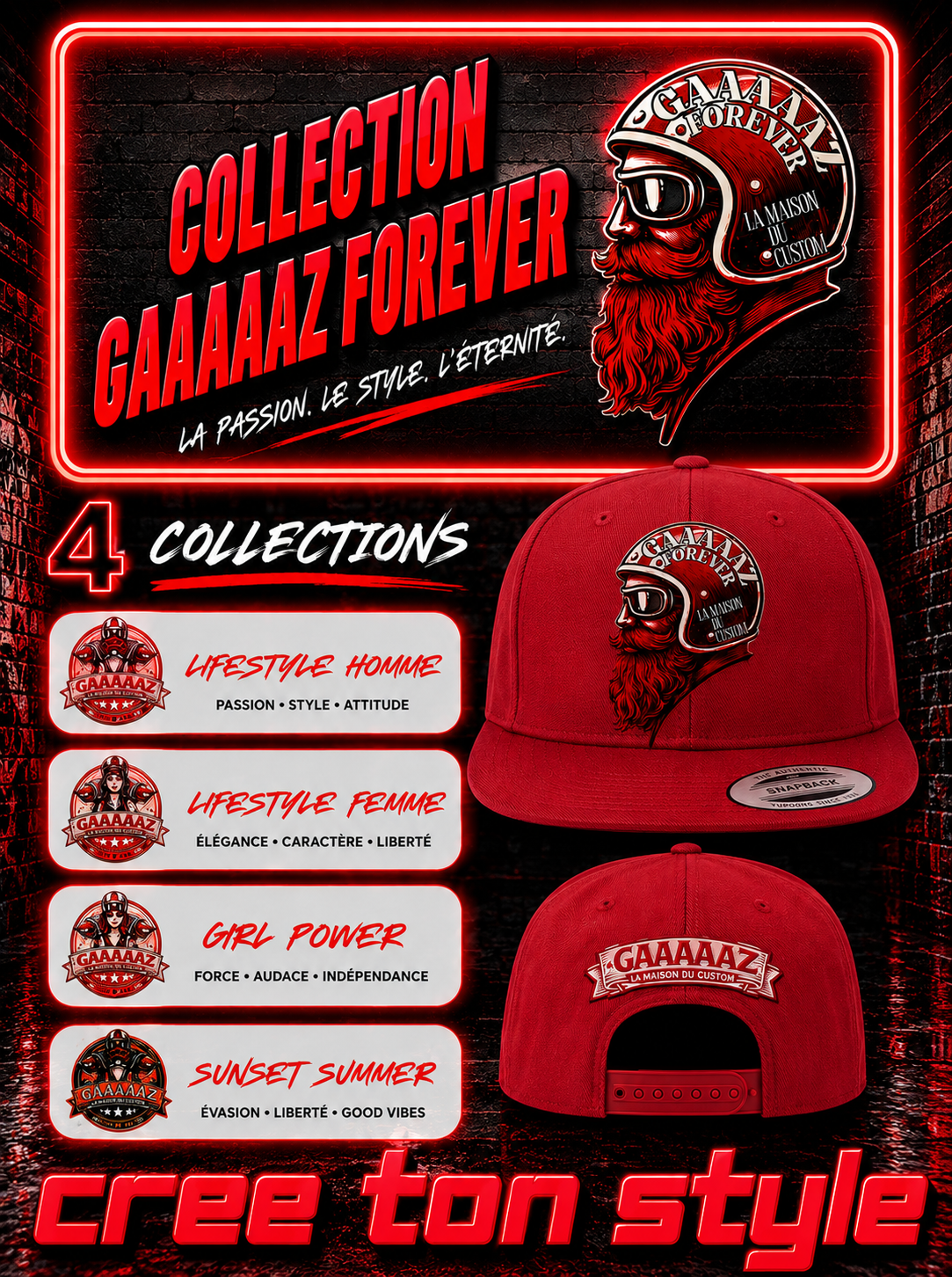Collection Casquette GAAAAAZ Forever