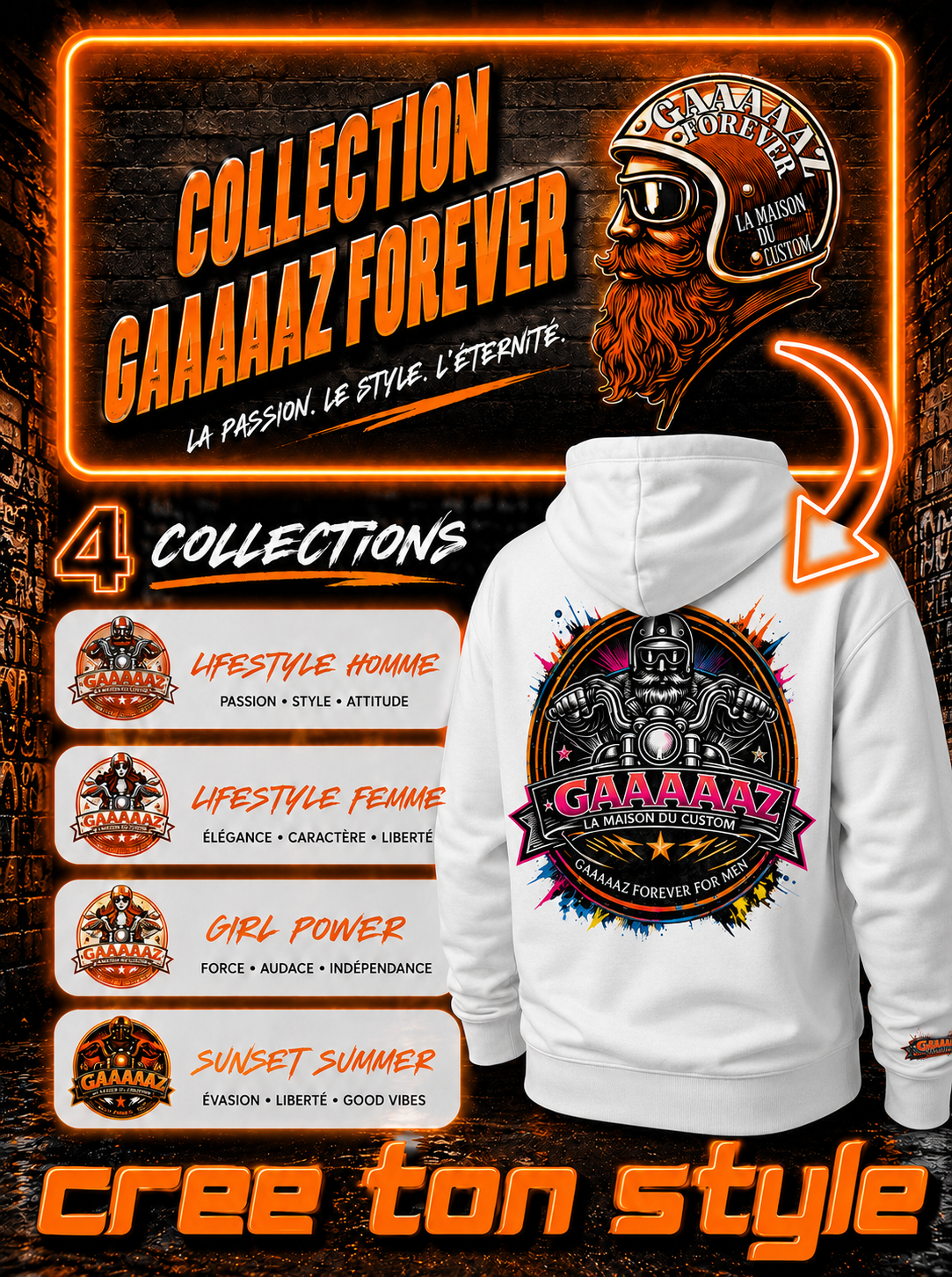 Collection Sweat-Shirt GAAAAAZ Forever