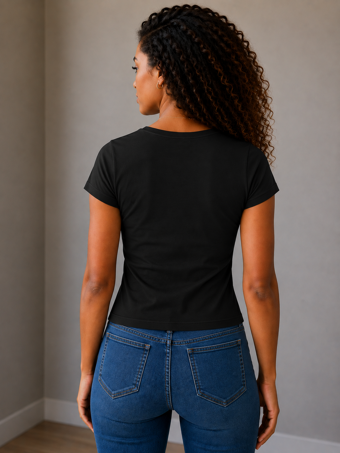 T-Sirt col fendu en V femme gamme premium