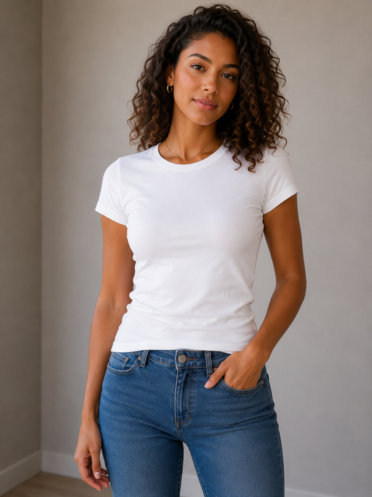 J'ai déja mon design sur T-Sirt col rond femme gamme premium