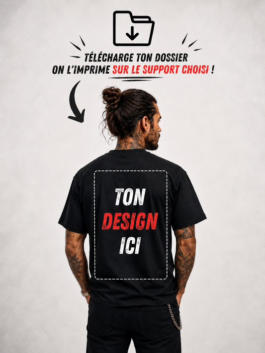 j'ai deja mon design sur T-Sirt homme premium oversize